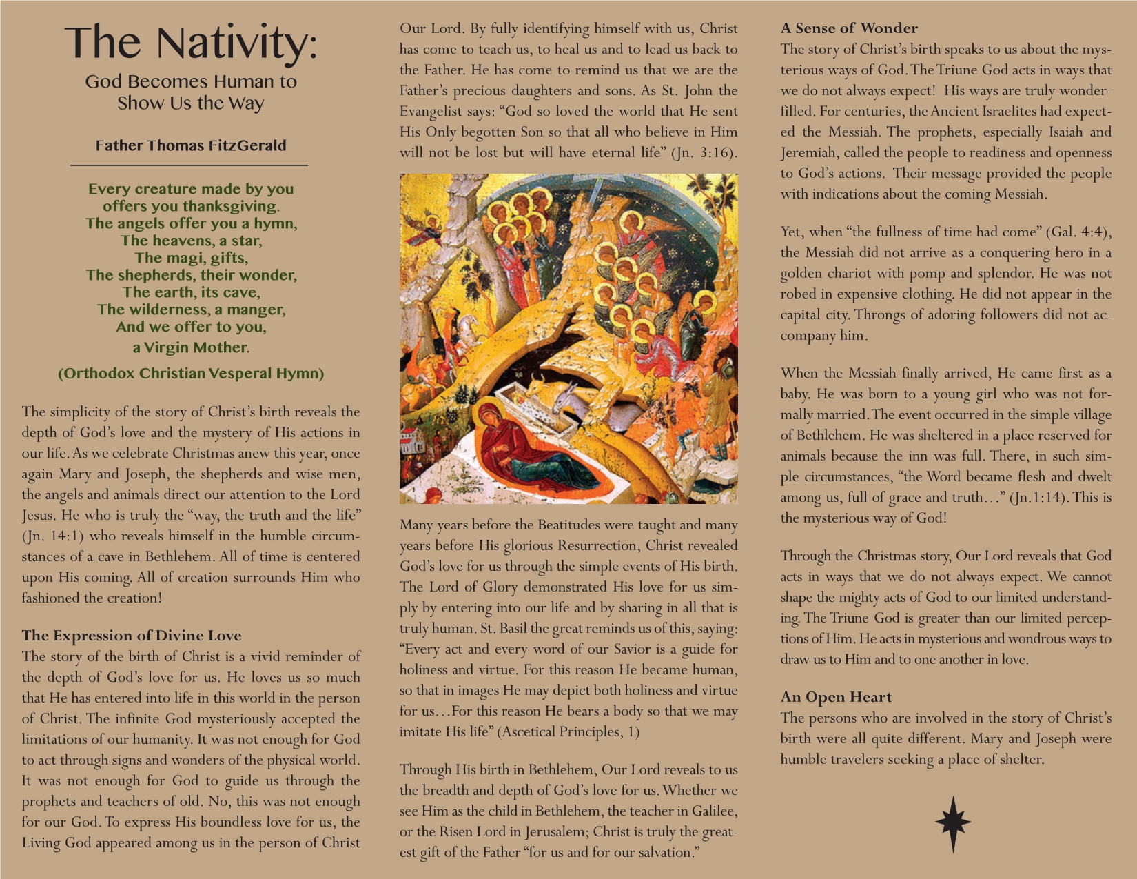 The Nativity: God becomes Human to Show Us the Way