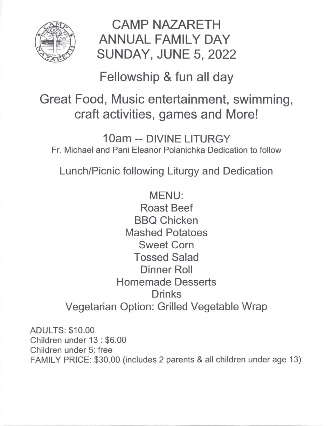 Camp Nazareth Family Day 2022